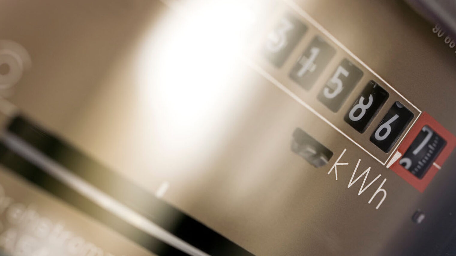 Nahaufnahme Stromzähler