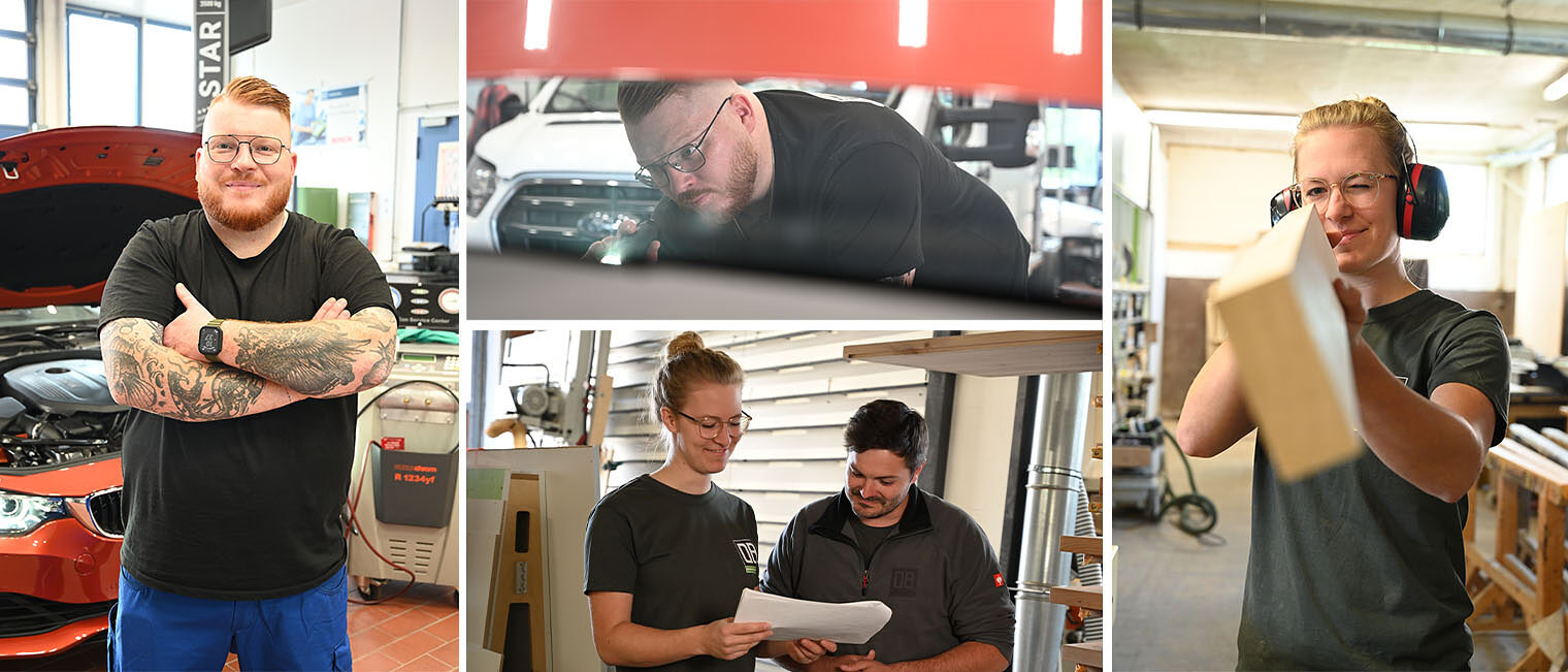 Meisterfeier 2024 | Meisterwege Collage mit verschiedenen Fotos der Meister