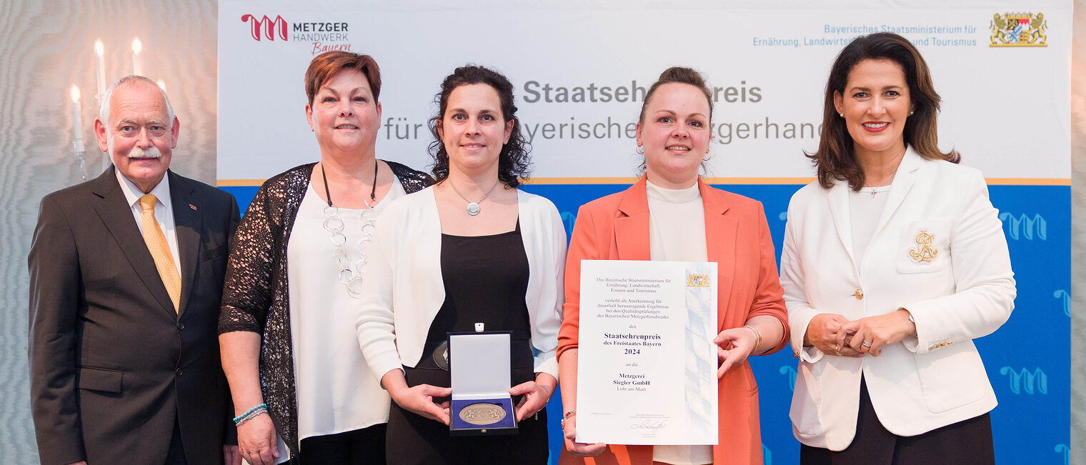 Staatsehrenpreis Metzgerhandwerk 2024 Staatsehrenpreis Metzgerhandwerk 2024 - Metzgerei Siegler aus Lohr am Main