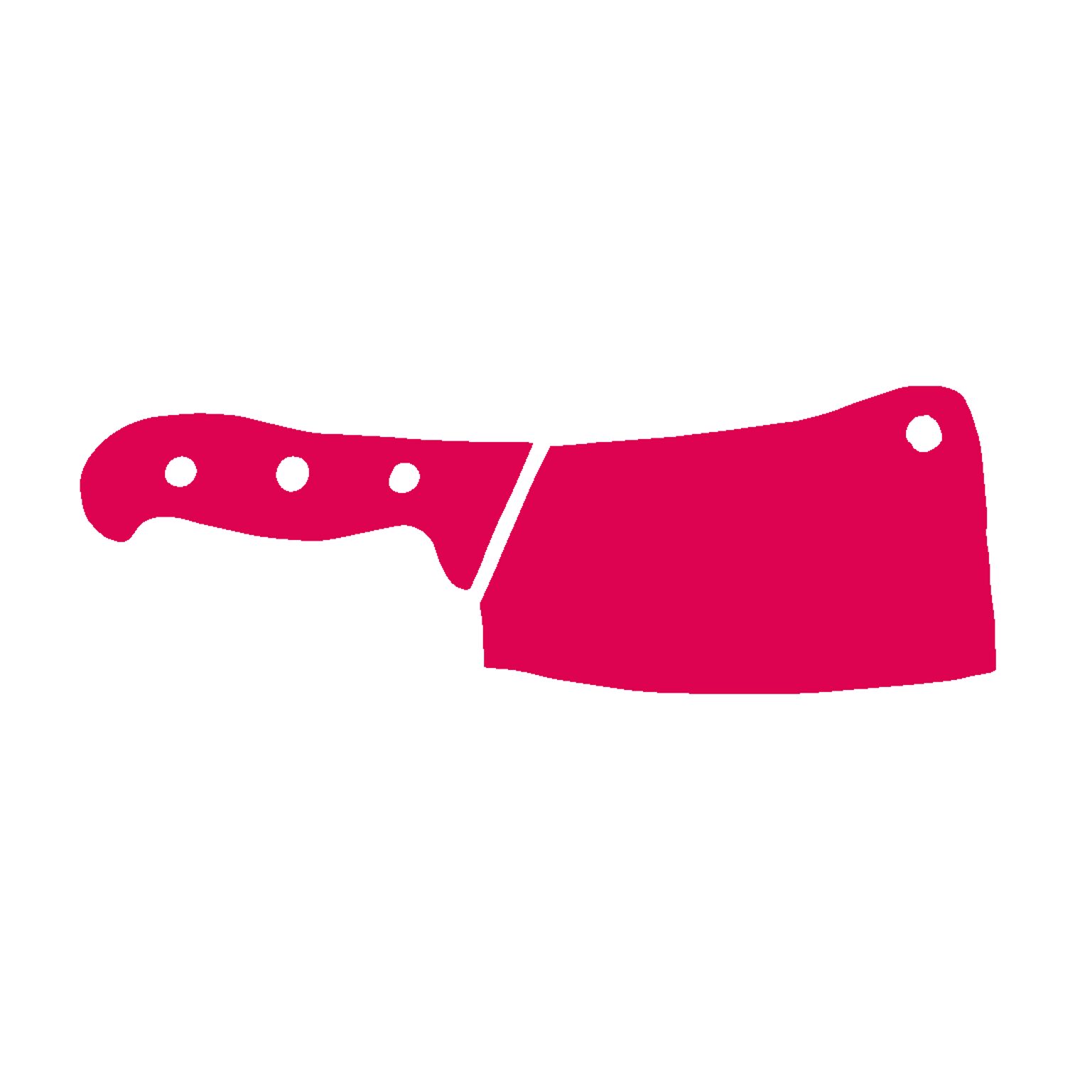 Berufe-Icon Fleischerbeil Pinke Grafik: Fleischerbeil