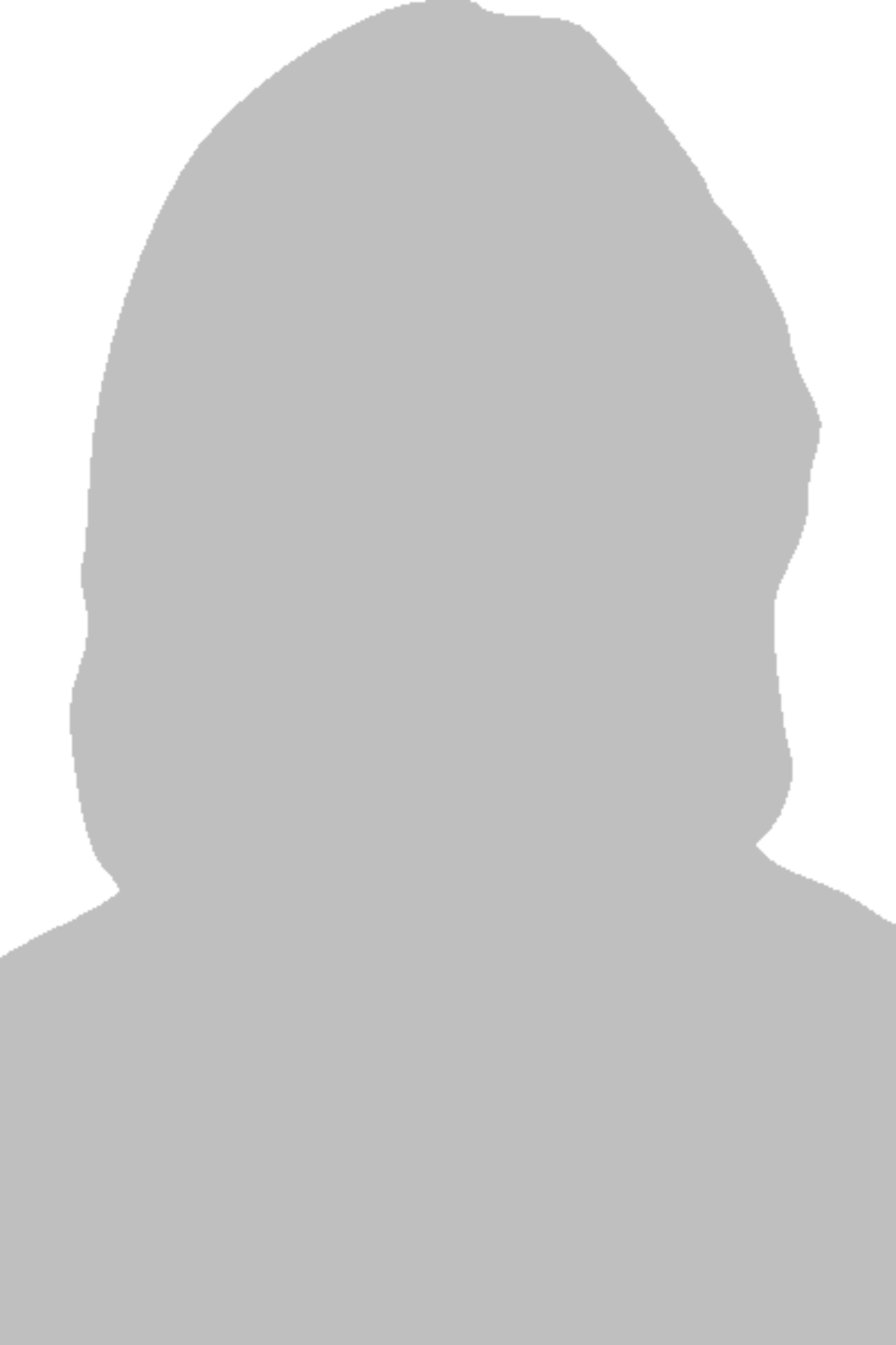 Silhouette einer Frau, grau